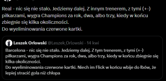 Tak Leszek Orłowski SKOMENTOWAŁ PORAŻKĘ Realu Madryt xD